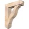 Ekena Millwork Funston Arts and Crafts Smooth Bracket w/ Offset Brace, Douglas Fir, 7 1/2"W x 30"D x 34"H BKT0806X30X34FST03SDF - alternate 1